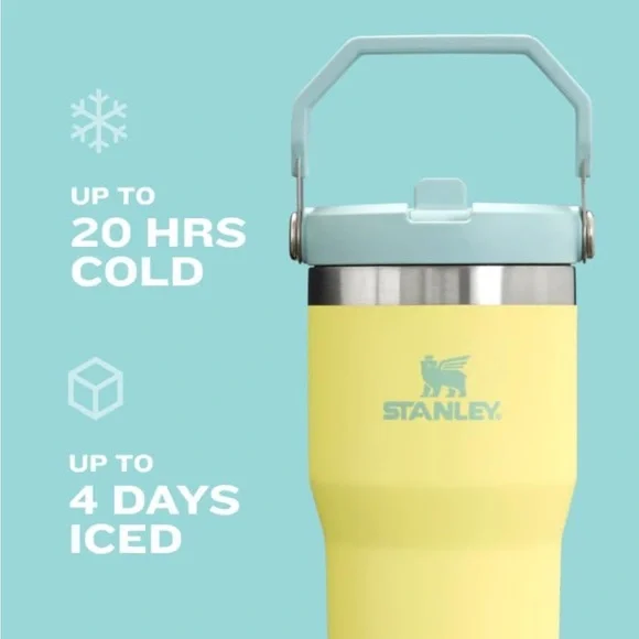 NEW Stanley The IceFlow™ Flip Straw Tumbler | 30 OZ CREAM - Picture 6 of 11
